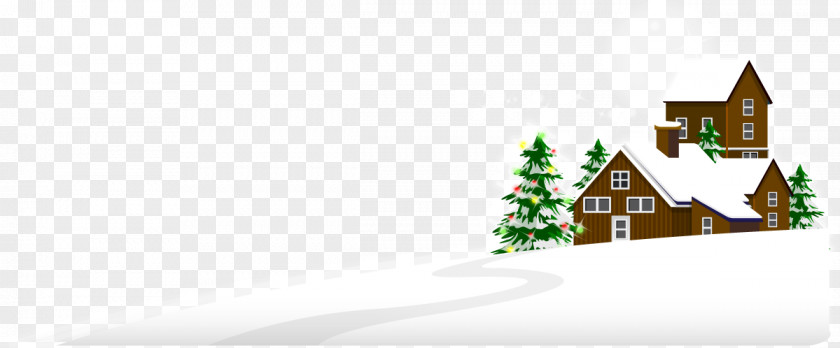 Vector Christmas House And Snow Logo Brand Pattern PNG