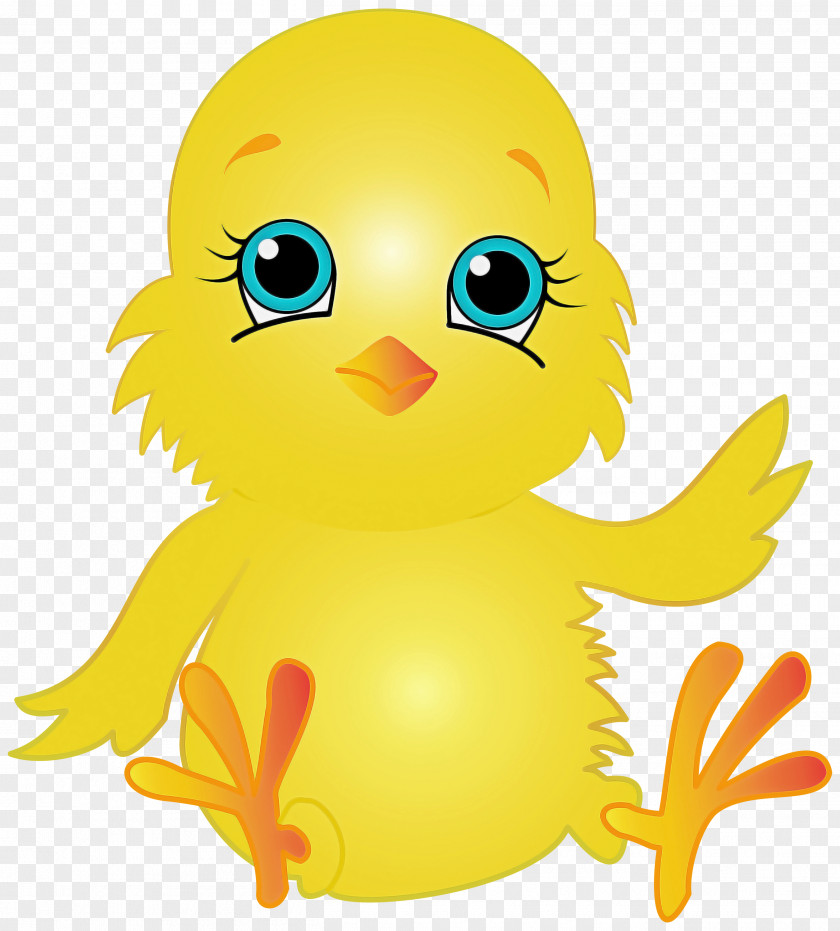 Cartoon Yellow Bird Duck Ducks, Geese And Swans PNG