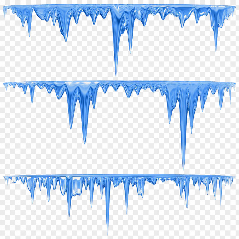 Hand Painted Blue Icicles Icicle Royalty-free Stock Illustration Clip Art PNG