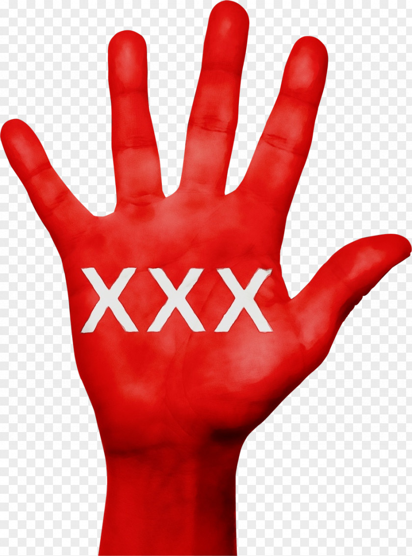 Sign Symbol Red Finger Hand Gesture Thumb PNG