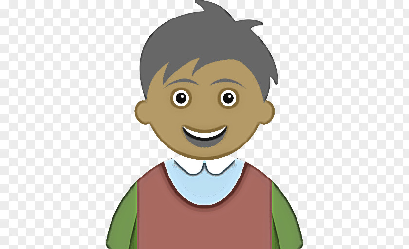 Smile Male Cartoon Face Facial Expression Green Head PNG