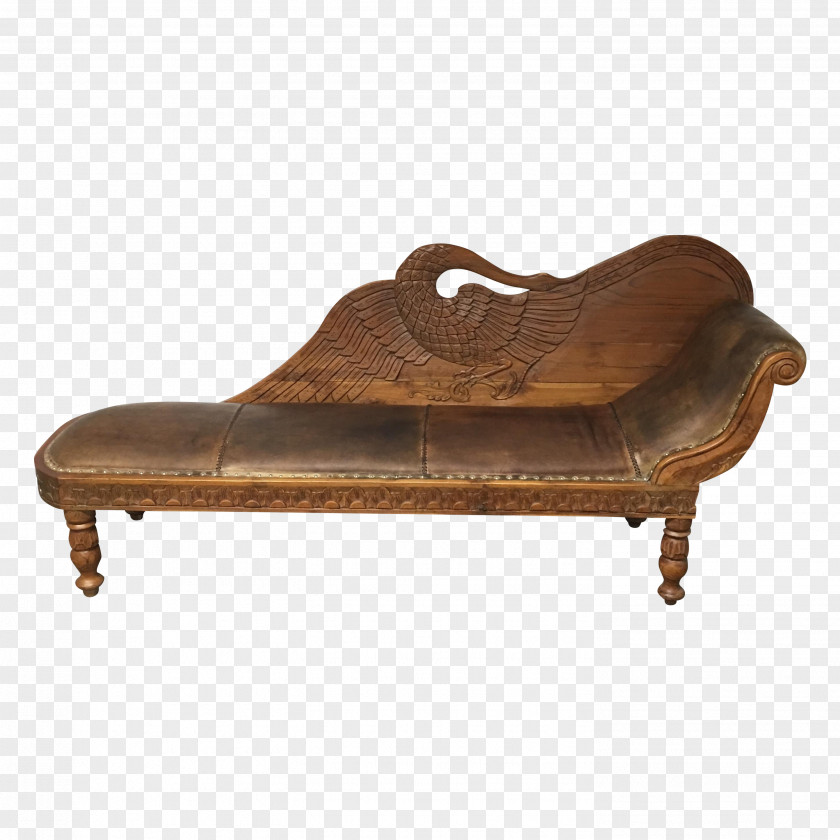 Wood Carving Chaise Longue Garden Furniture Couch PNG