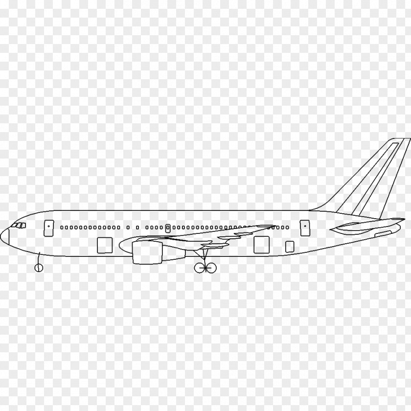 Boeing 767 767-200 Narrow-body Aircraft Aerospace Engineering PNG