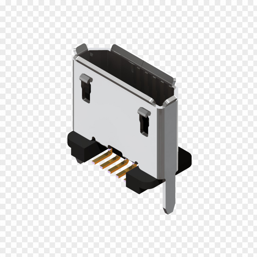 Female Card Micro-USB Electrical Connector Surface-mount Technology Through-hole PNG