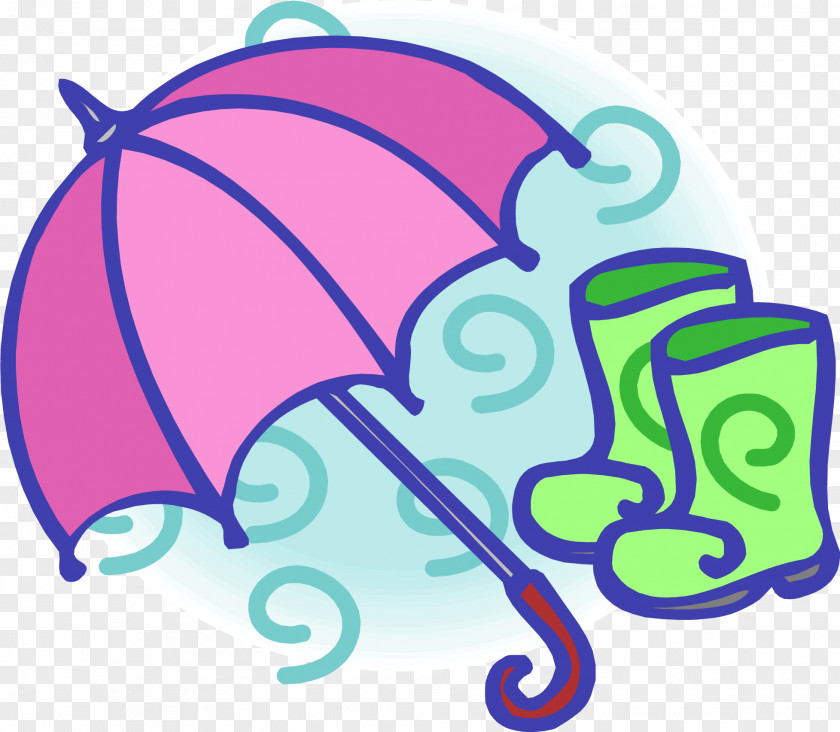 Vector Cartoon Red Umbrella Green Rain Boots Wellington Boot Clip Art PNG