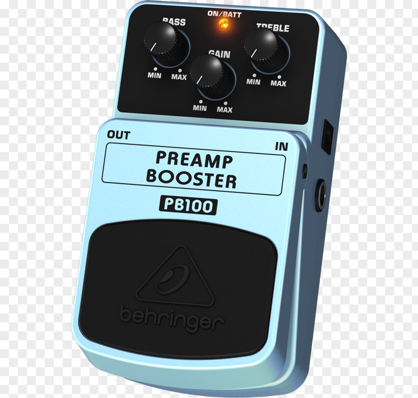 Volume Booster Effects Processors & Pedals Preamplifier Behringer Guitar Distortion PNG