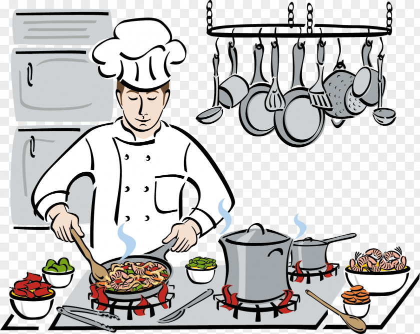 Batton Ornament Vector Graphics Cooking Chef Clip Art Illustration PNG