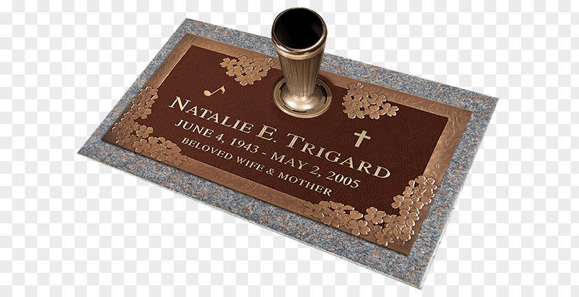 Custom Markers Memorial Bronze Headstone Commemorative Plaque Grave PNG