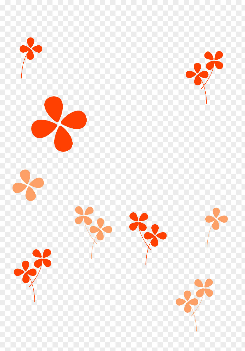 Four Leaf Petals Flower Petal PNG