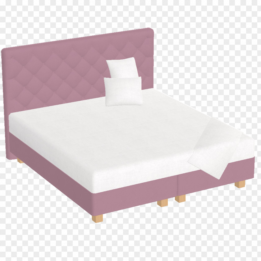 Hdofabed Bed Frame Box-spring Mattress Pink M PNG