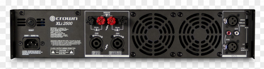 Power Amplifier Audio Crown XLi 3500 800 1500 PNG