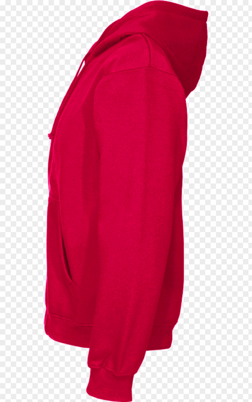 Red Hoodie Bluza Pocket Topstitch PNG