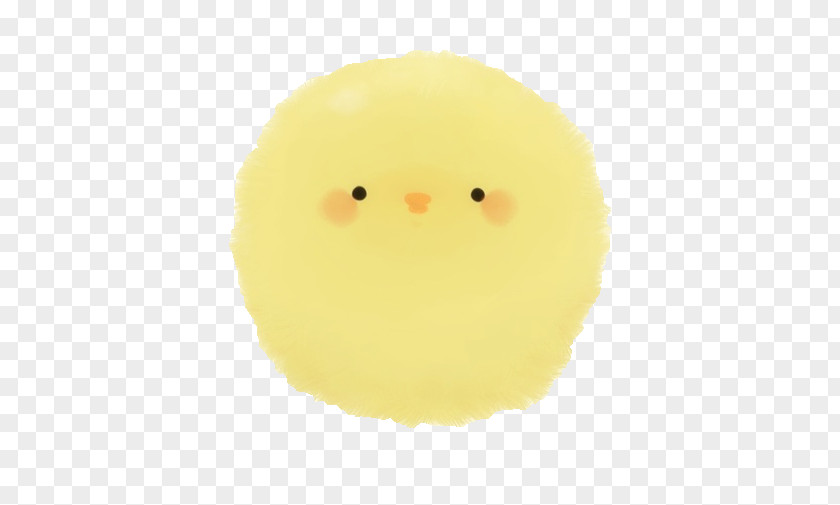 Super Adorable Chick Hand-painted Designs Yellow Smiley PNG