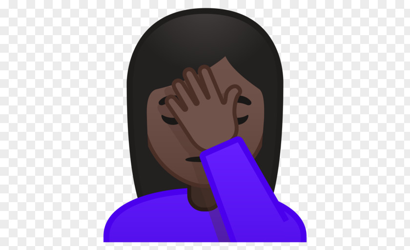 Emoji Facepalm Hand Human Skin Color PNG