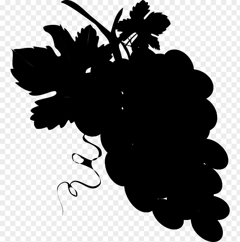 Grape Clip Art Character Silhouette Flower PNG