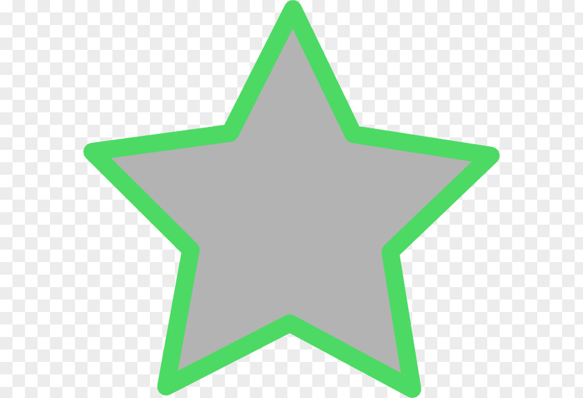 Green Border Light Star Clip Art PNG