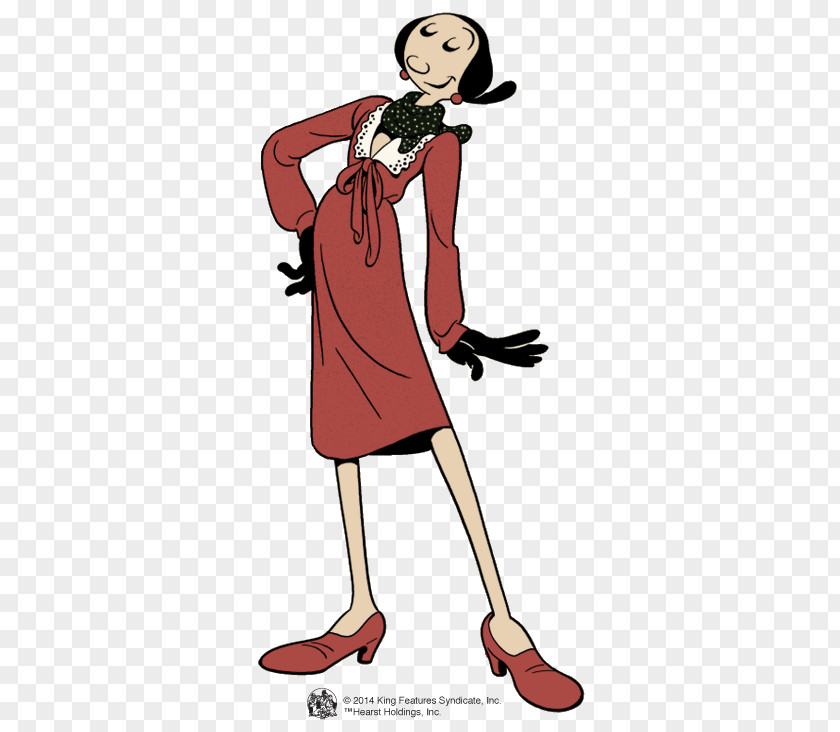Olive Oyl Popeye Village Bluto Character PNG