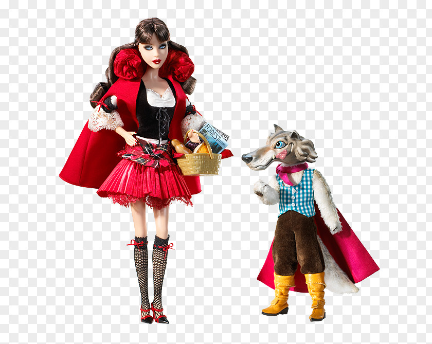 Barbie Little Red Riding Hood And The Wolf Giftset Ken Big Bad PNG