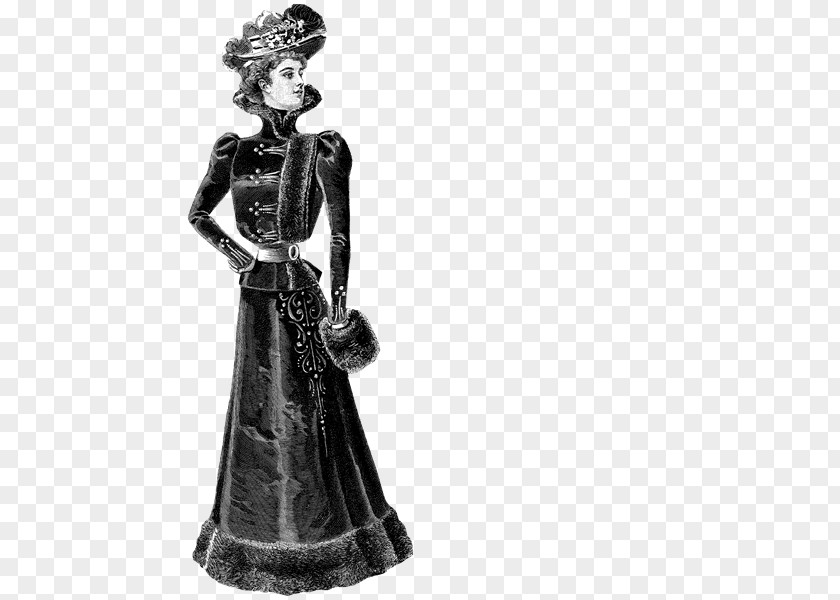 Book Old-Fashioned Silhouettes Victorian Era Costume Design Dover Books Fashion PNG