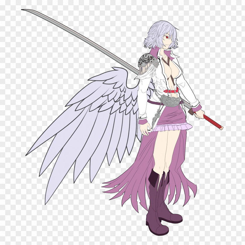 Cupid Sword Double Dealing Character Sephiroth Oni PNG