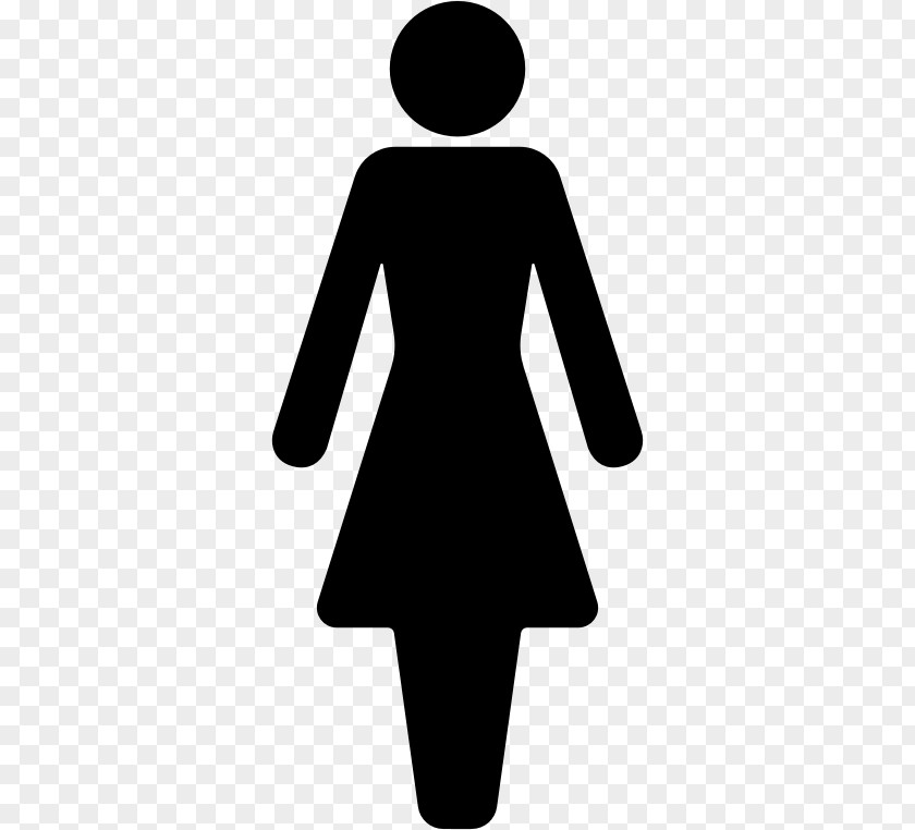 Female Silhouette Gender Symbol Clip Art PNG