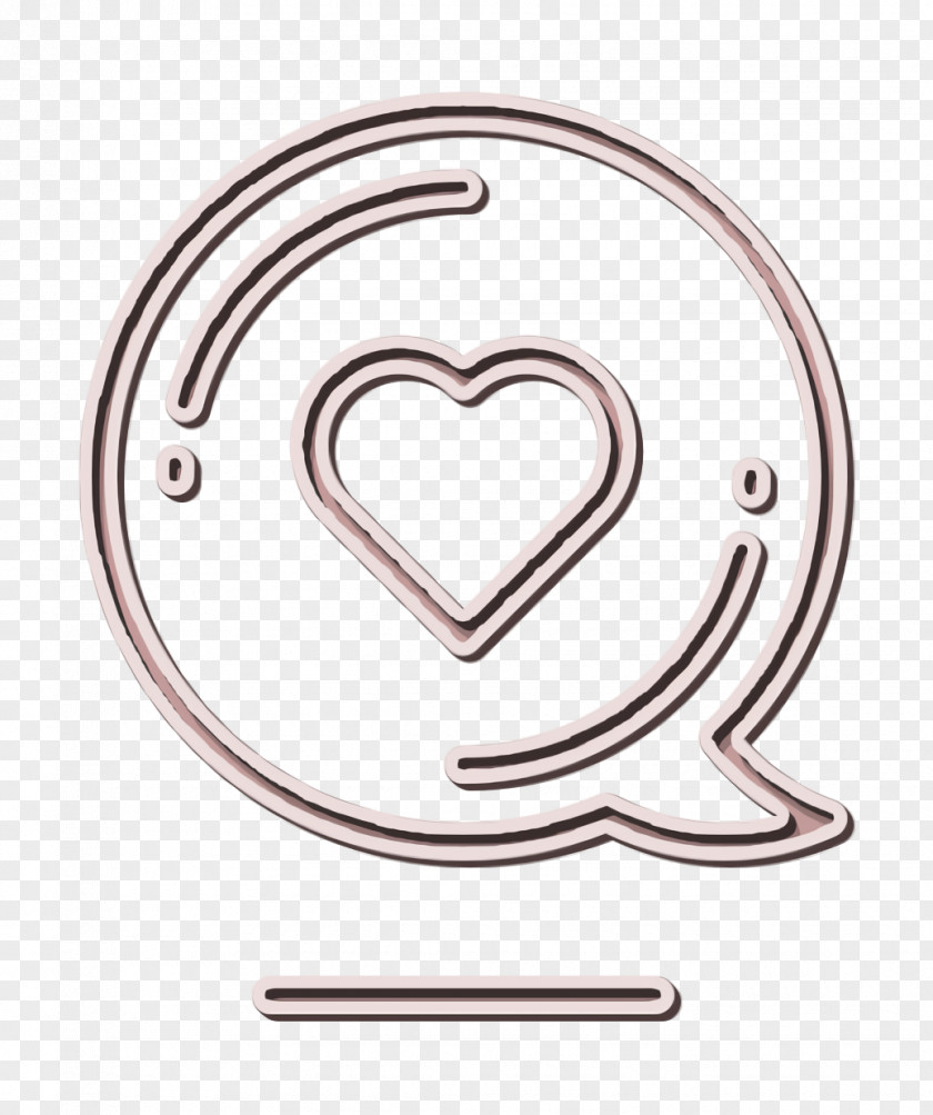 Heart Icon Shopping Chat PNG