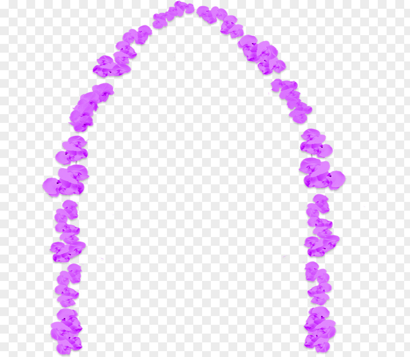 Purple Pattern Frame Necklace Jade PNG