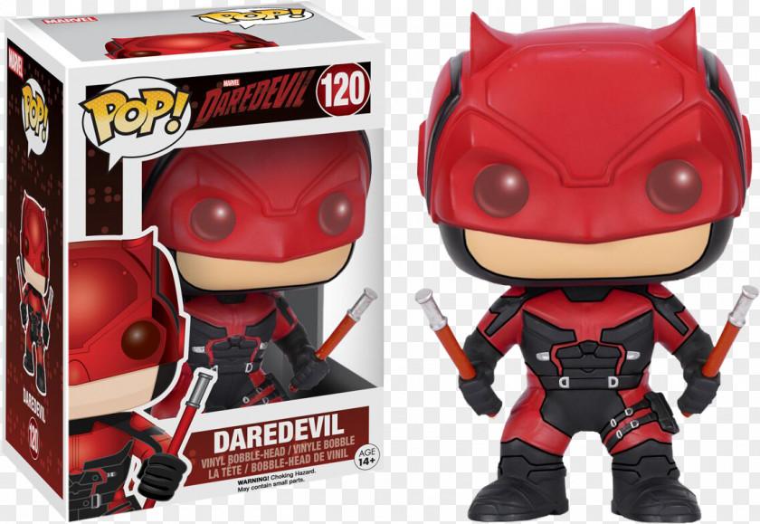 *2* Daredevil Punisher Funko Action & Toy Figures Bobblehead PNG