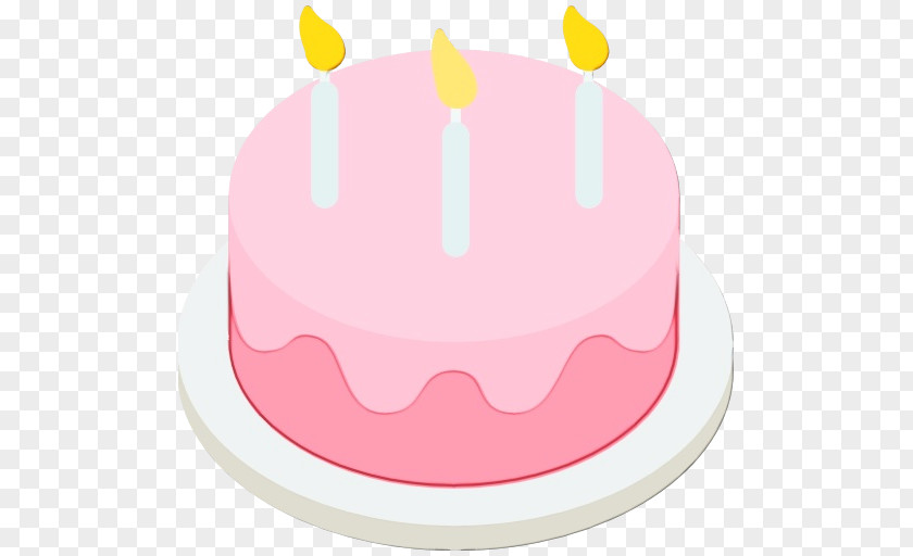 Cuisine Sugar Cake Pink Birthday PNG