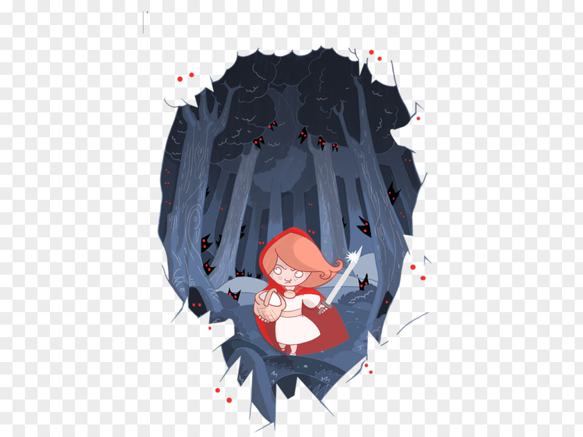 Dark Little Red Riding Hood T-shirt Big Bad Wolf Artist Film PNG