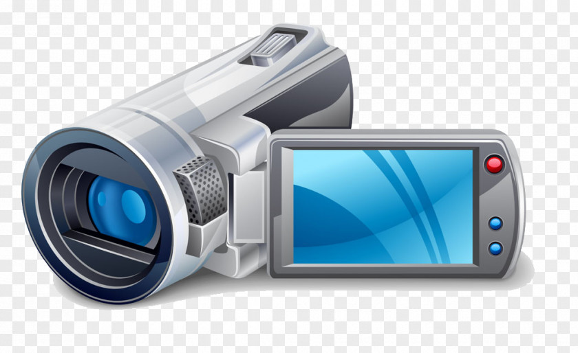 Hand-painted DVD Video Camera Icon PNG
