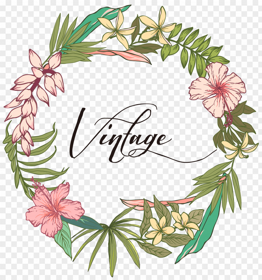 Hand-painted Floral Design Flower PNG