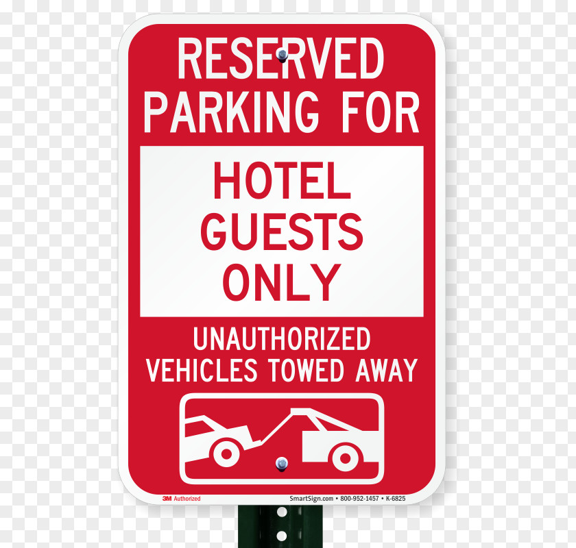 Hotel Parking Lot Signs Car Park Towing PNG