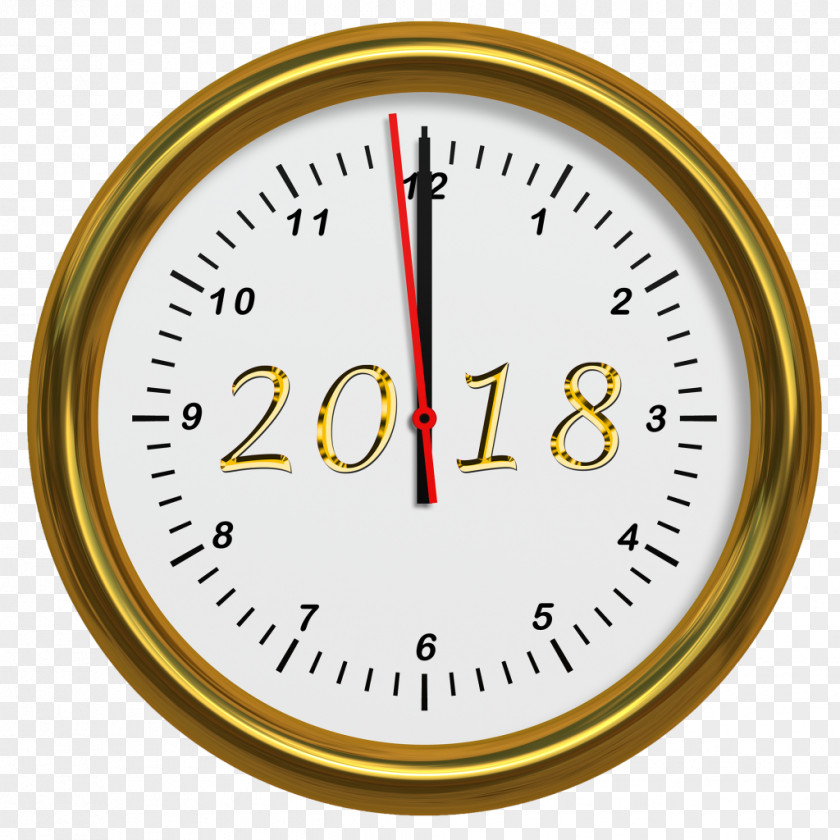 New Year Clock Year's Day Wish Resolution Eve PNG