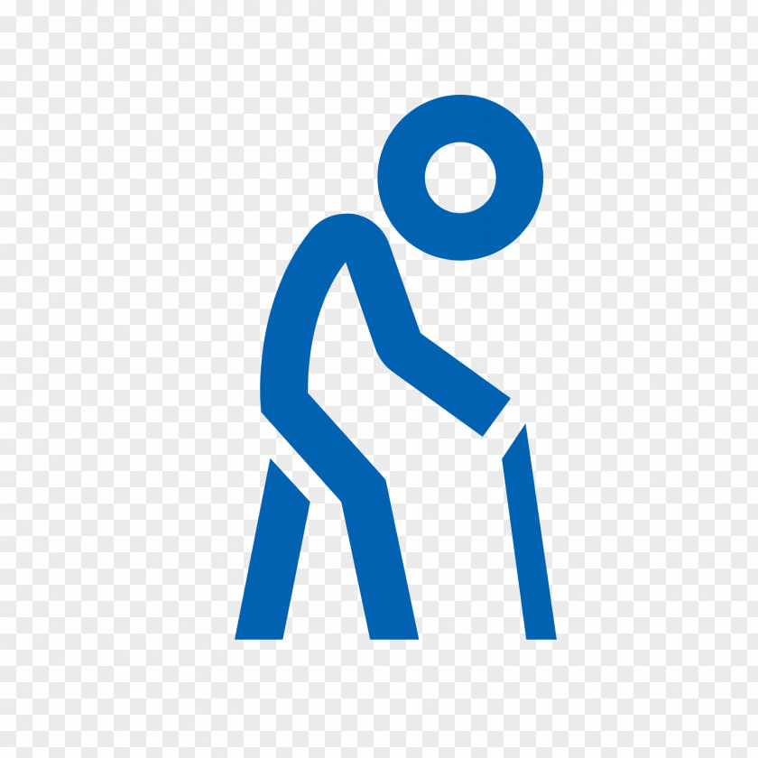Old Age Walking Stick Person PNG