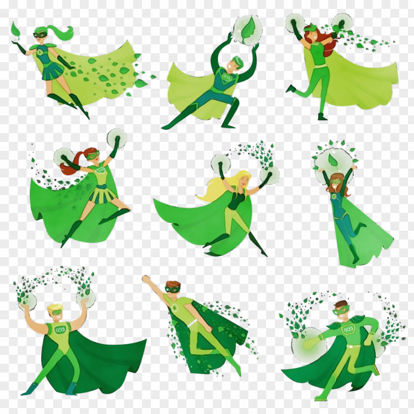 Animal Figure Green PNG