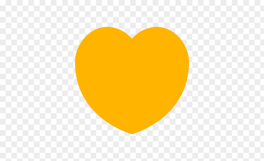 Emogi Stamp Yellow Heart Font M-095 PNG