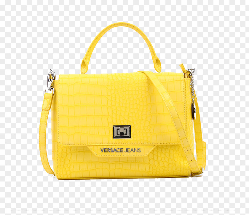 Women's Yellow Portable Backpack Handbag Designer PNG