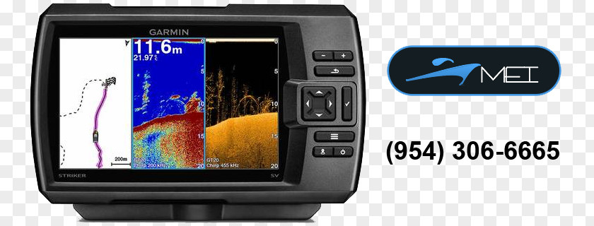 Boat GPS Garmin 010-01809-00 Striker 7SV With Transducer Fish Finders Ltd. Navigation Systems Sonar PNG