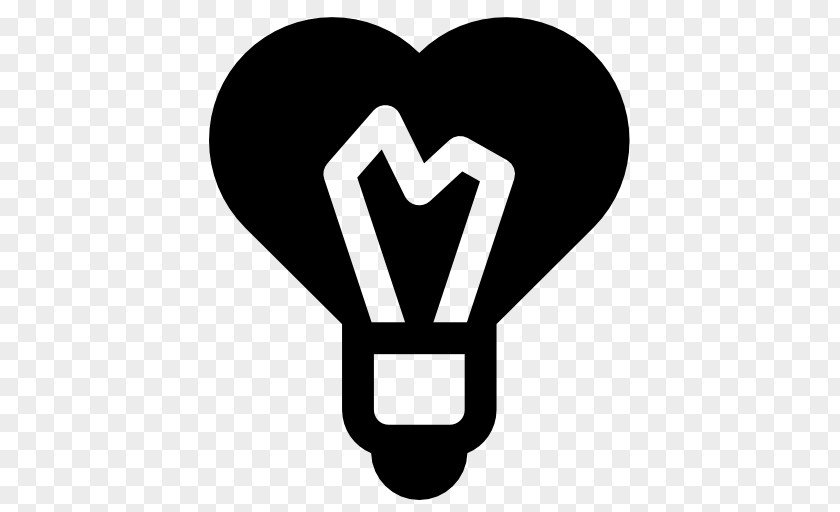 Light Bulb Incandescent Heart PNG