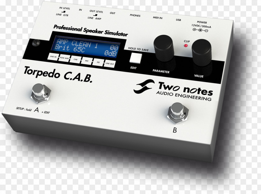 Microphone Guitar Amplifier Two Notes Torpedo C.A.B. Audio Engineering Effects Processors & Pedals PNG