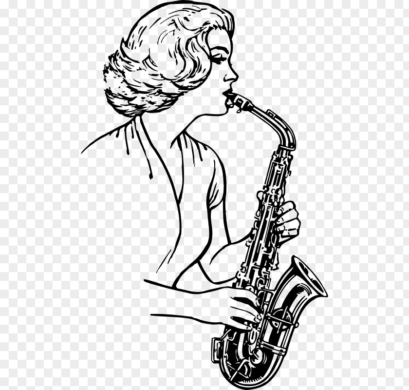 Saxophone Drawing Brass Instruments Musical Clip Art PNG