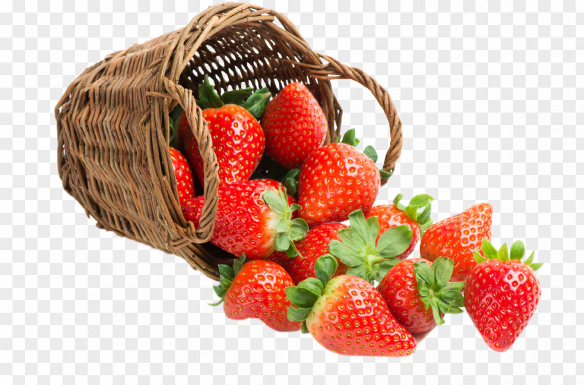 Strawberry Milkshake Juice Basket PNG
