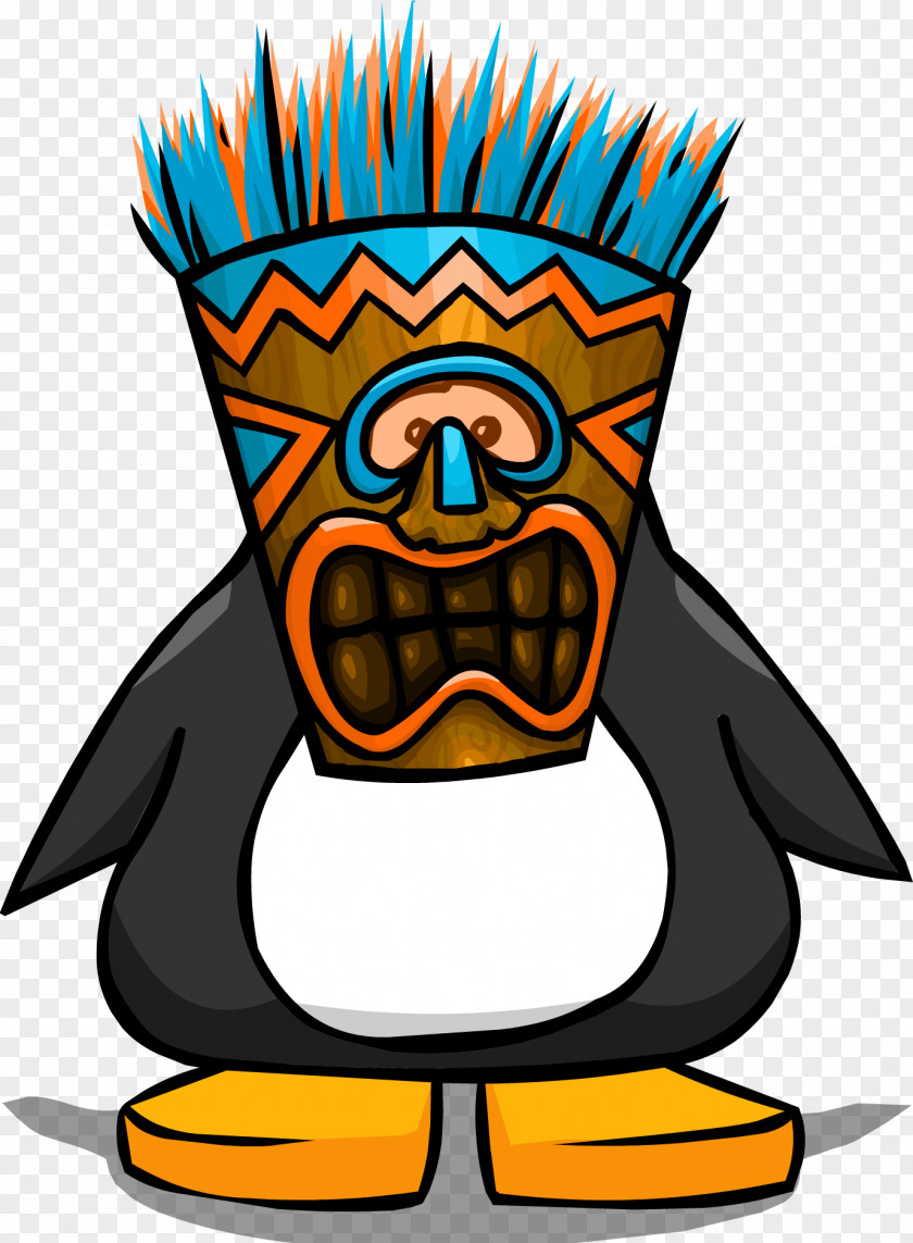 Tiki Club Penguin Party Hat Clip Art PNG