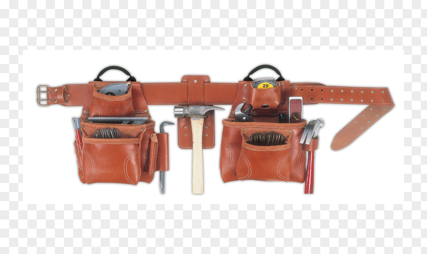 Tool Bag Belt Custom LeatherCraft Framer Carpenter PNG