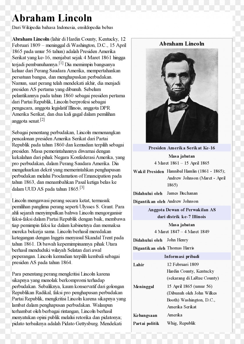 Abraham Lincoln Lincoln's First Inaugural Address Second United States Of America Definition President The PNG