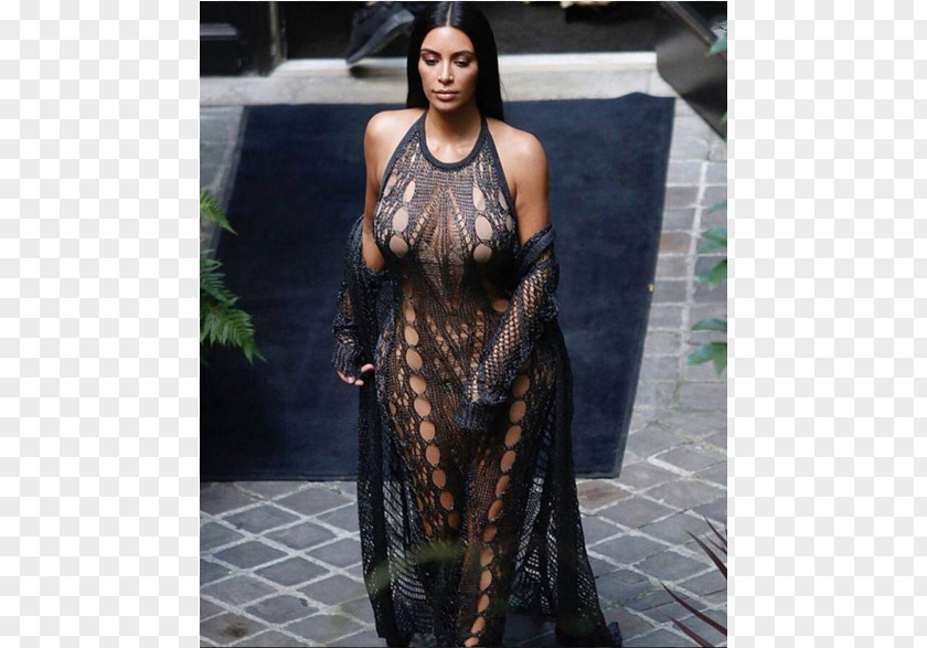 Dress Paris Fashion Week Model Kim Kardashian PNG