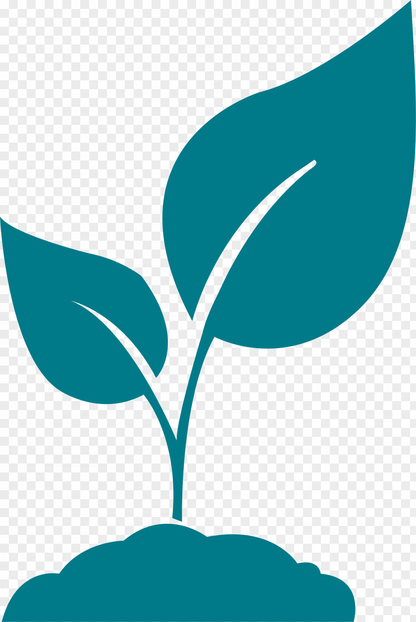 Plant Stem Green Leaf Logo PNG