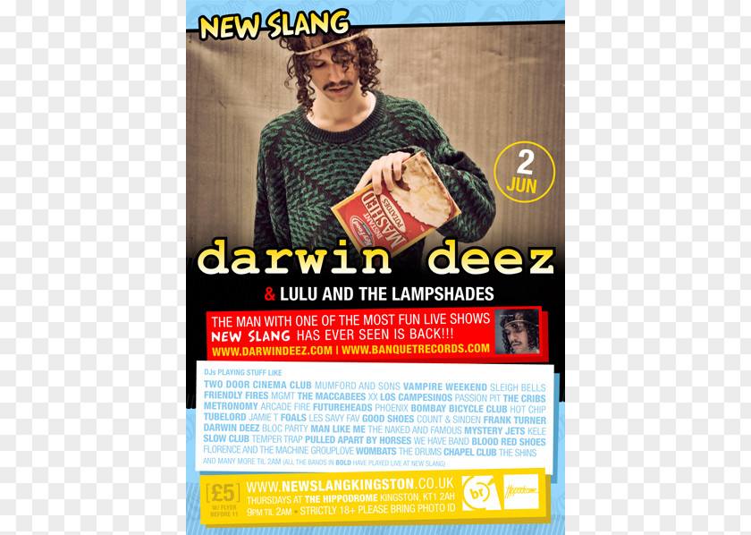 Selftitled Tour Darwin Deez Radar Detector Advertising PNG