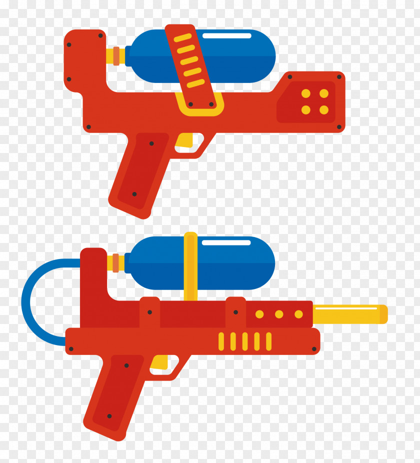 Vector Orange Toy Gun PNG